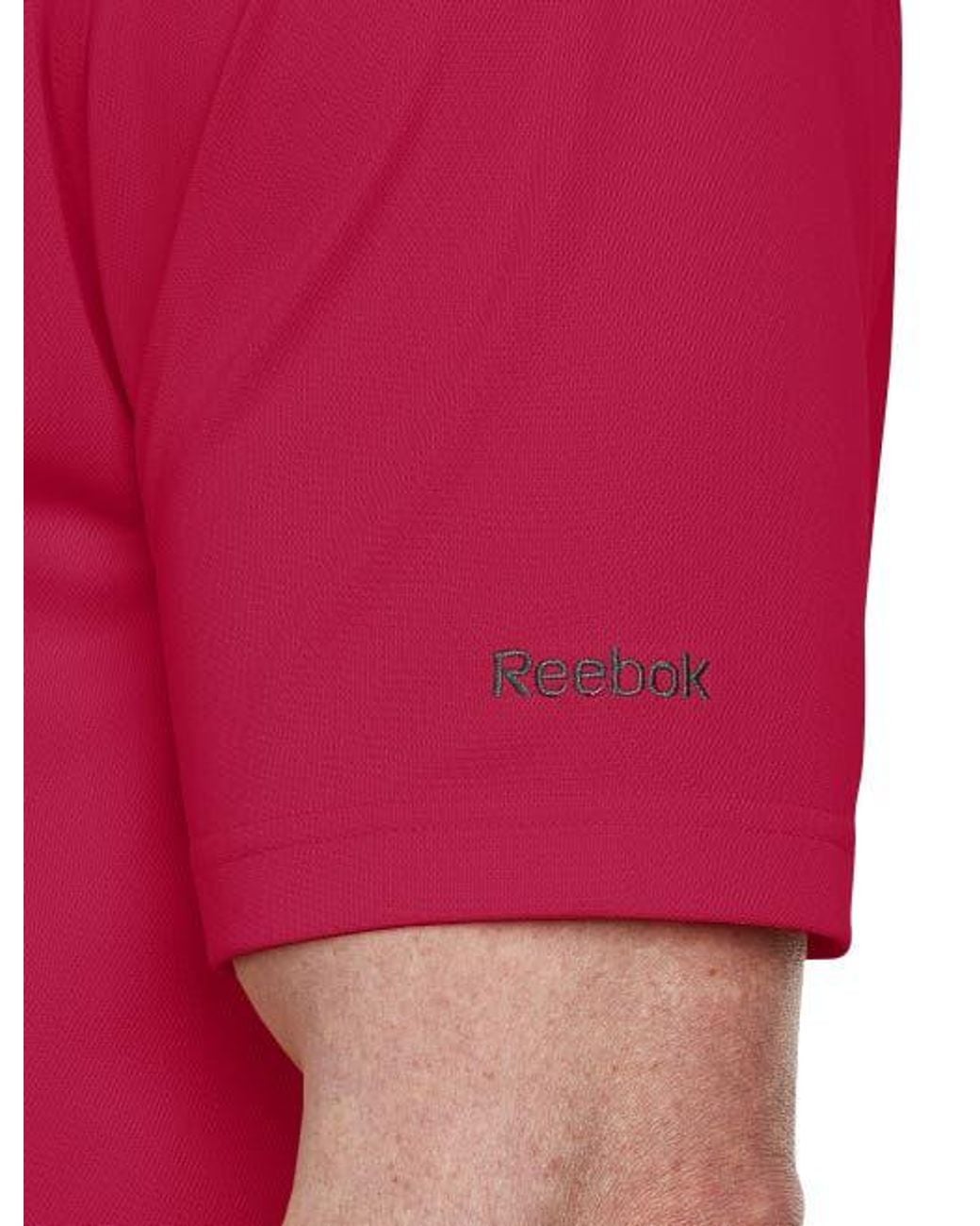 Reebok Blue Performance Solid Polo for men