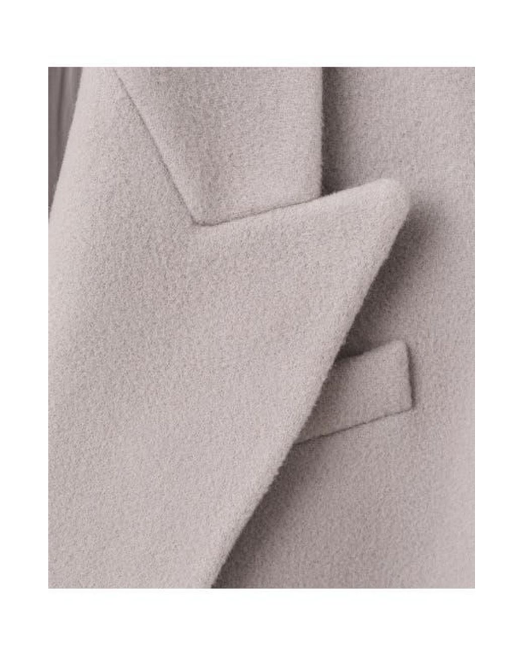 Mango Gray Double Breasted Virgin Wool Blend Coat