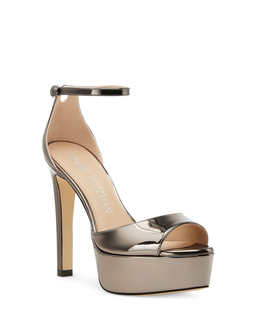 Stuart Weitzman Disco Platform Sandal in White | Lyst