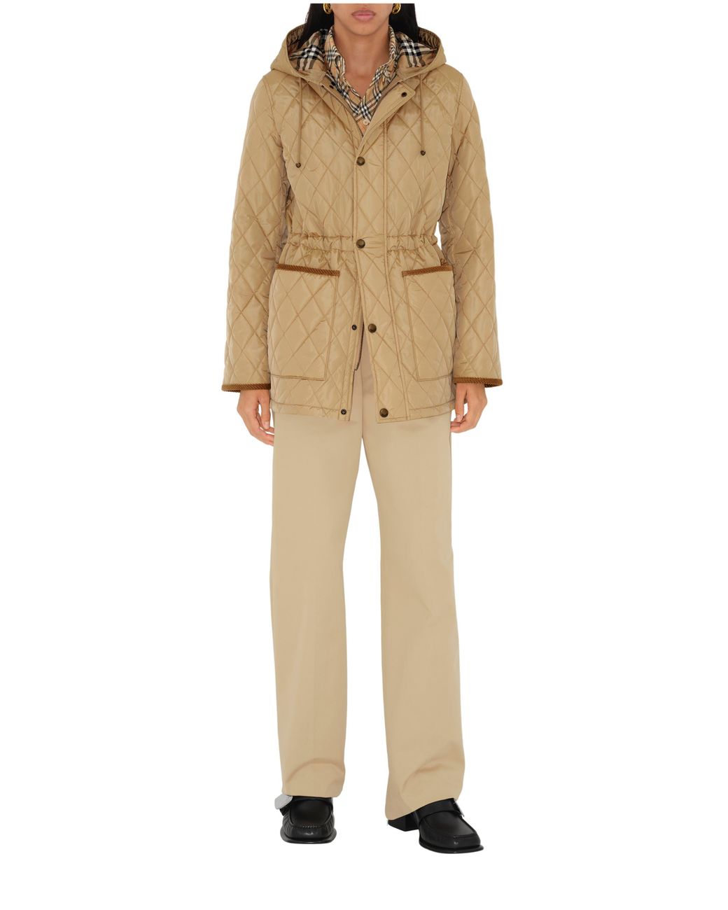 Burberry Natural Quilted Nylon Parka
