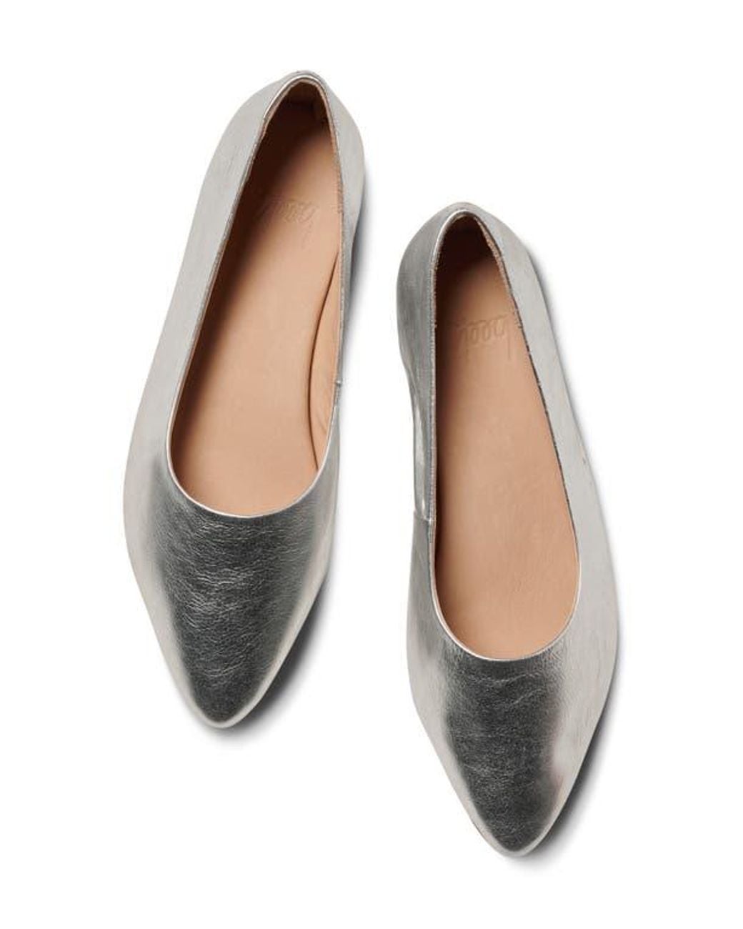 Beek Gray Swoop Pointed Toe Flat