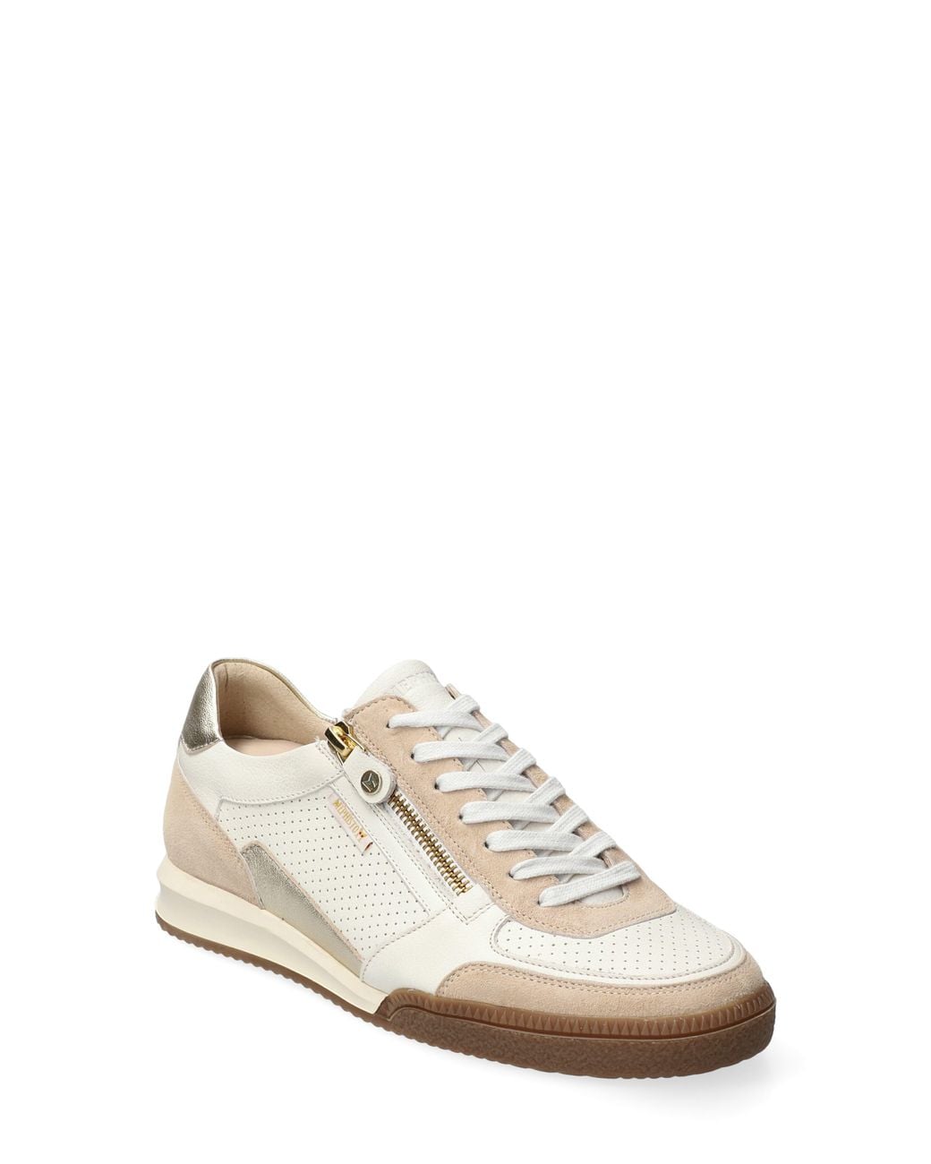 Mephisto White Walie Zip Sneaker