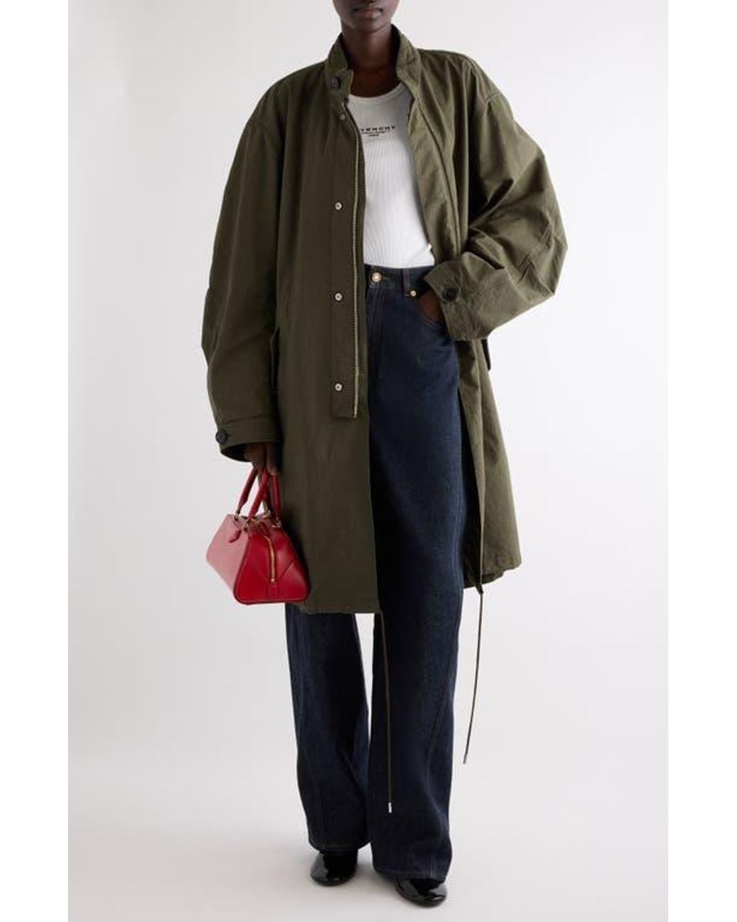 Givenchy Green Cocoon Parka