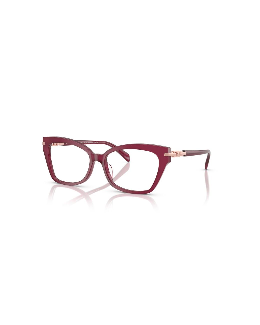 Michael Kors Red 54Mm Square Optical Glasses
