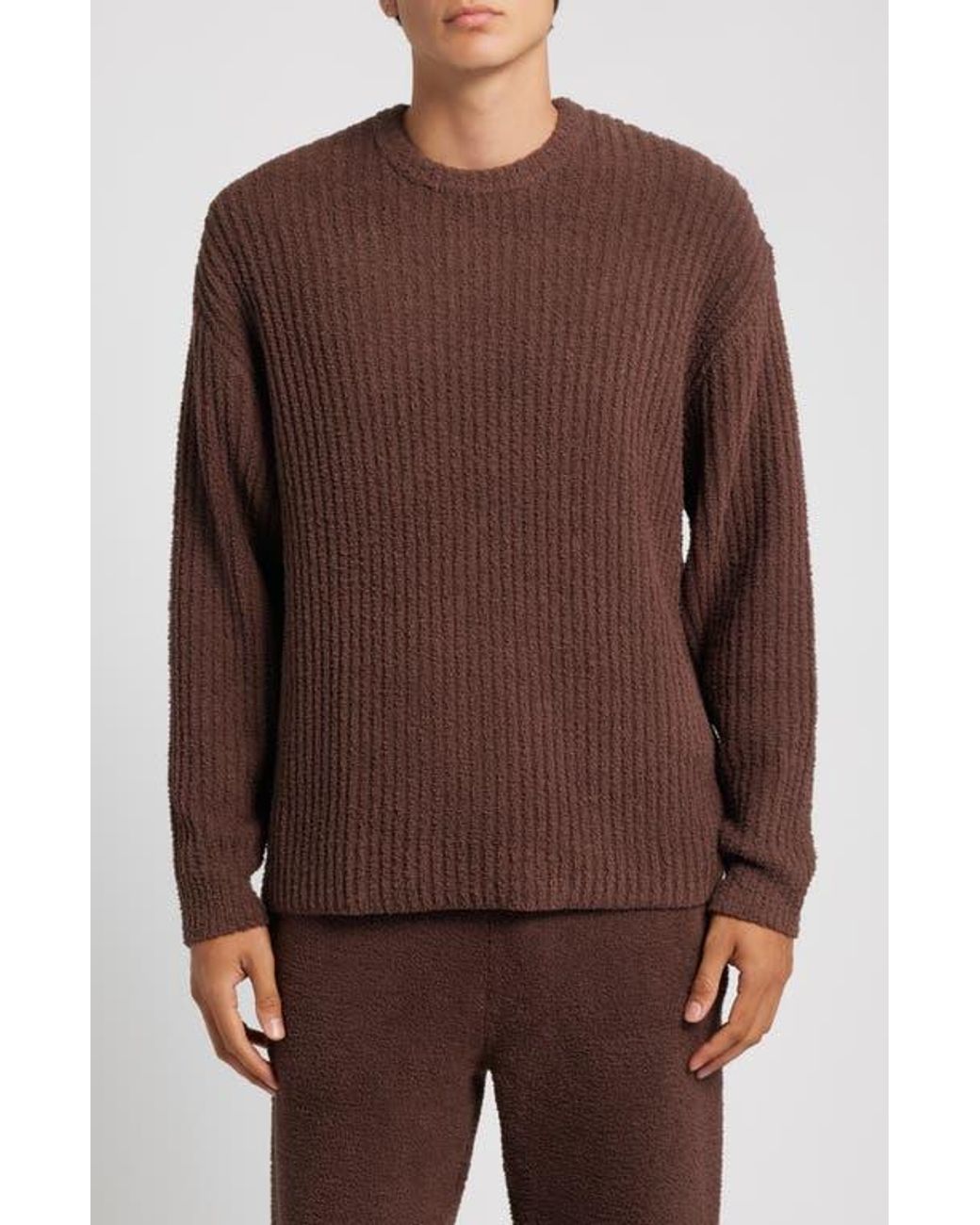Ugg Brown Ryatt Rib Sweatshirt for men