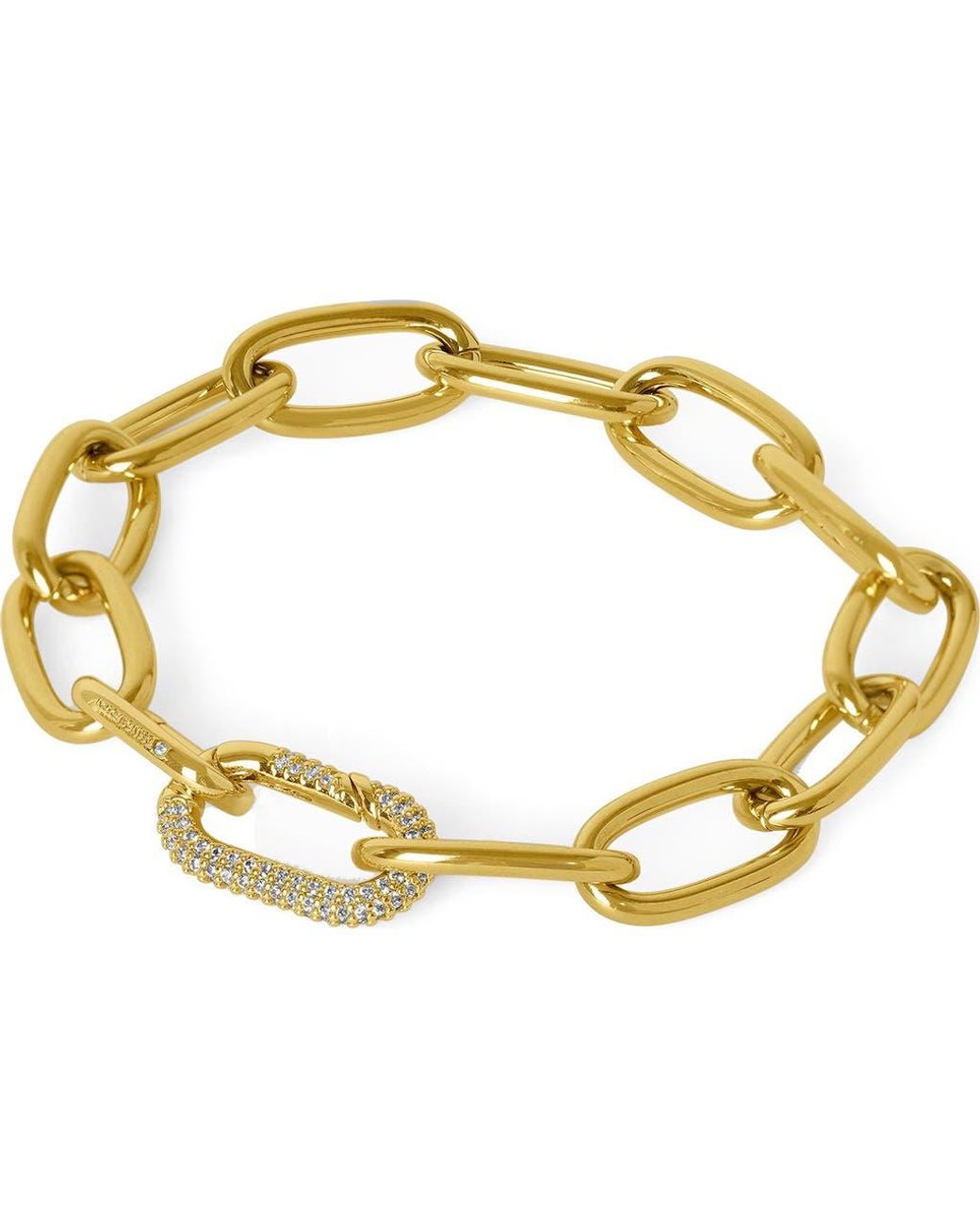 Dean Davidson Metallic Solene Pavé Statement Link Bracelet
