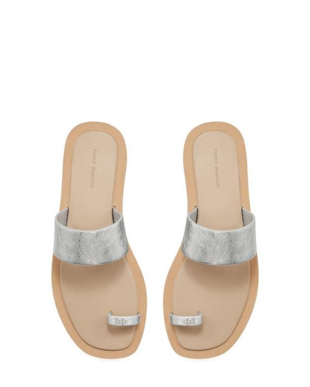 Tory Burch White Toe Loop Sandal