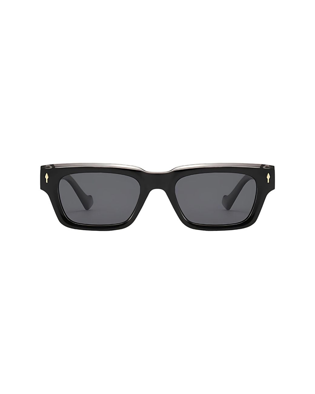 Fifth & Ninth Black Cole 50Mm Polarized Rectangular Sunglasses