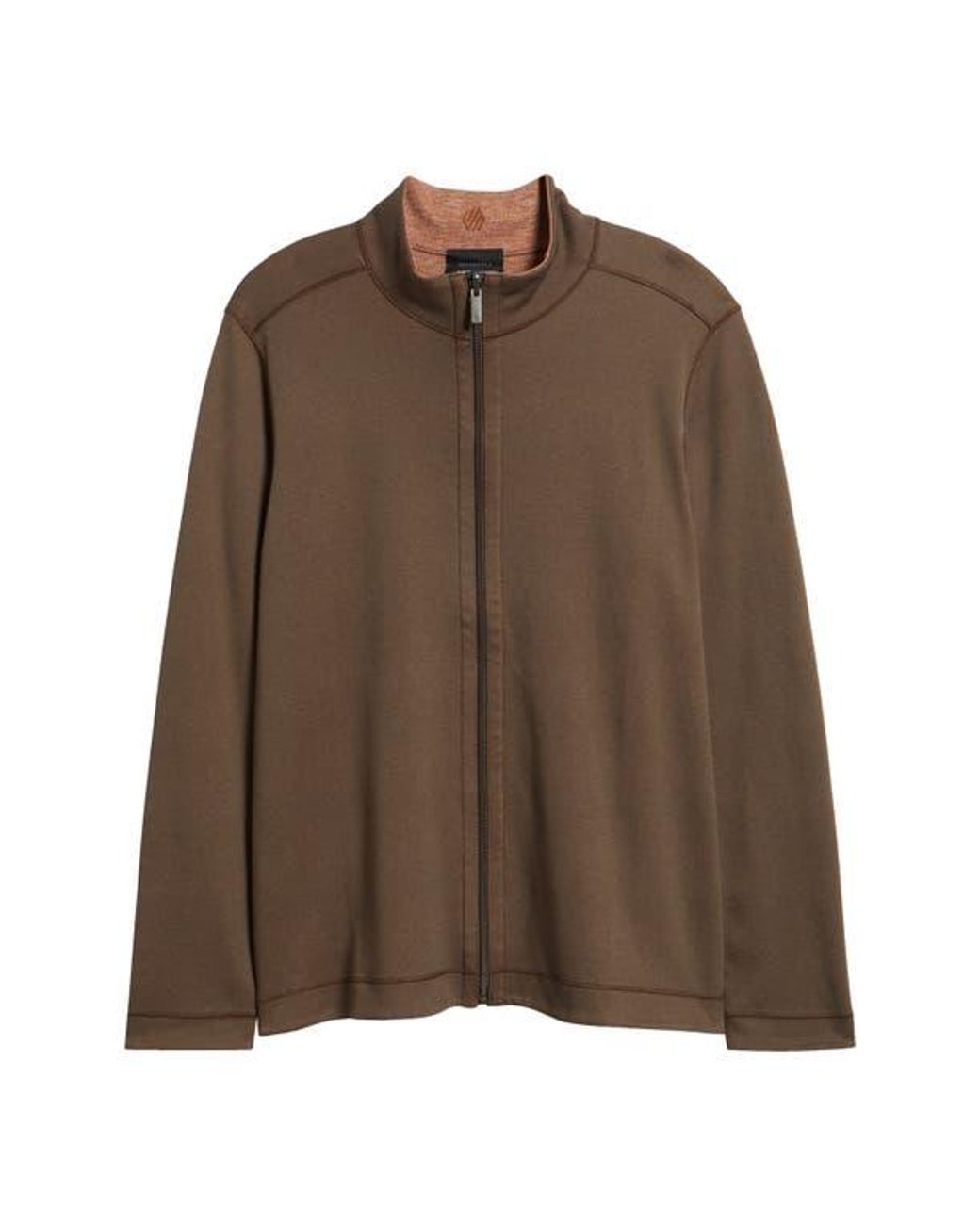 Johnston & Murphy Brown Xc4 Reversible Performance Zip Jacket for men