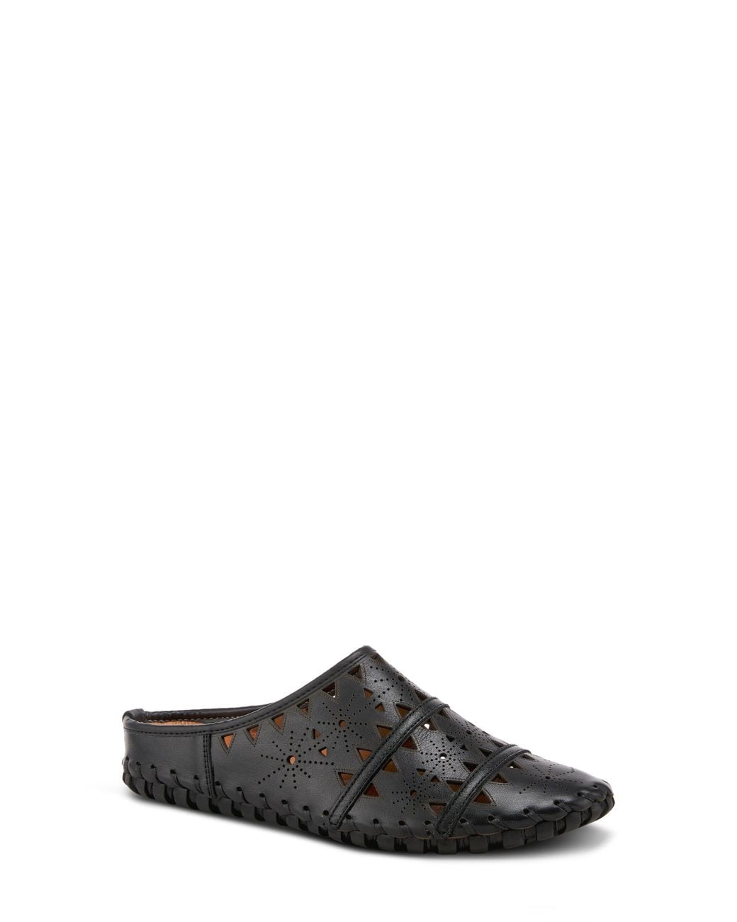 Spring Step Black Fusilade Leather Mule