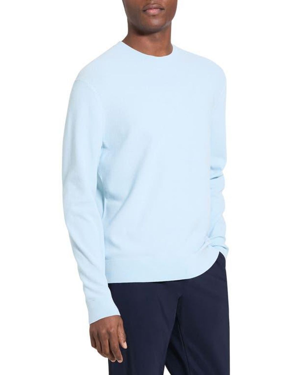 Theory Blue Riland Crewneck Sweater for men