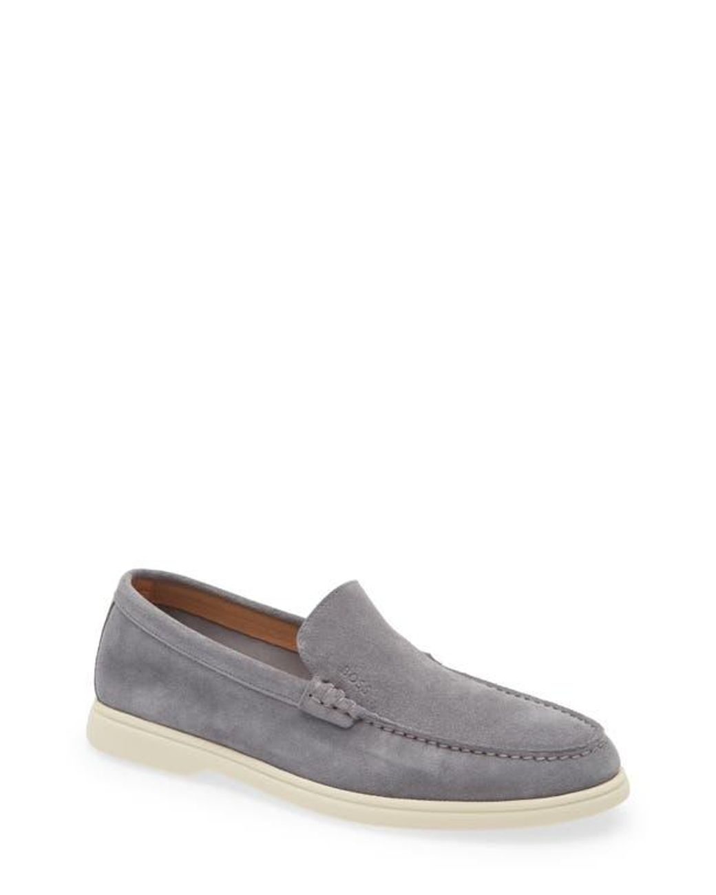 BOSS Sienne Moc Toe Loafer In Gray For Men Lyst boss-sienne-moc-toe-loafer-in-gray-for-men-lyst