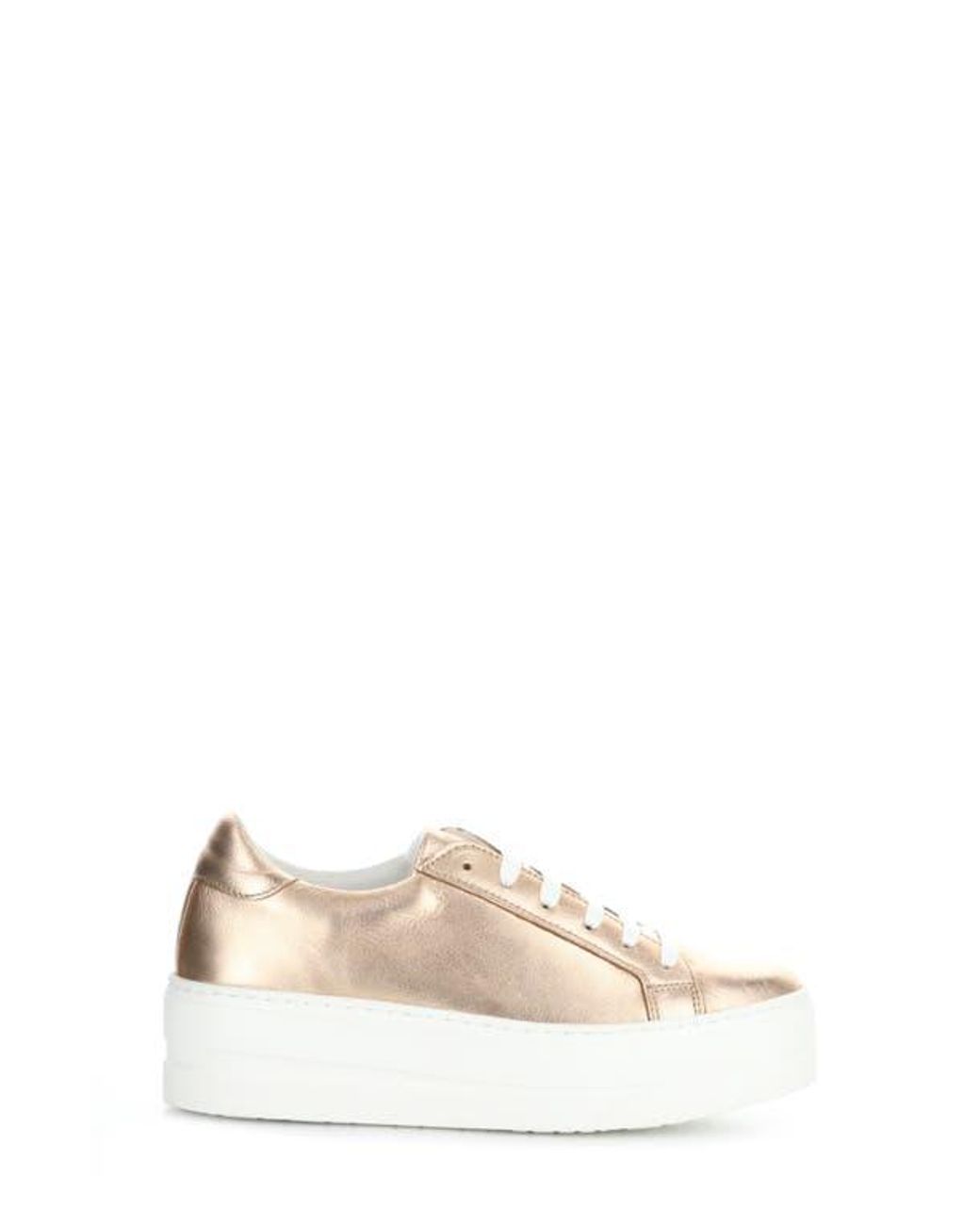 Bos. & Co. White Maya Platform Sneaker