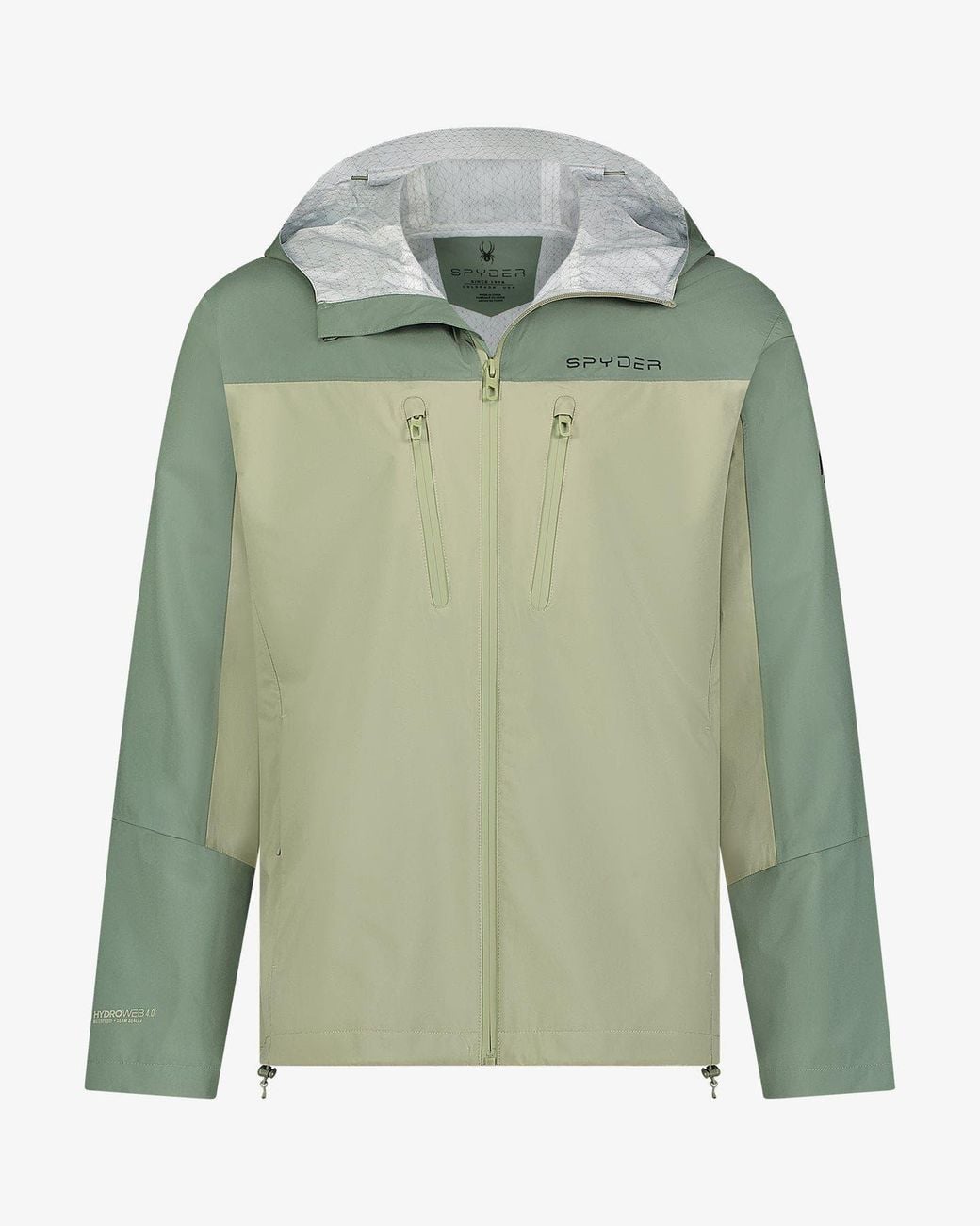 Spyder Green Overcast Rain Jacket for men