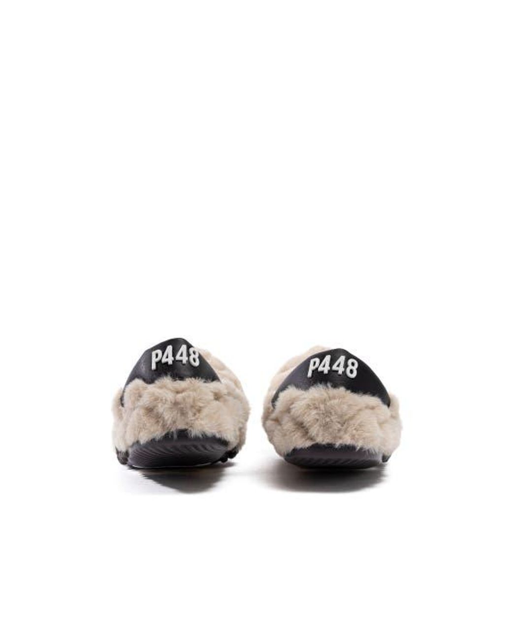 P448 Black Stella Teddy Ballet Flat