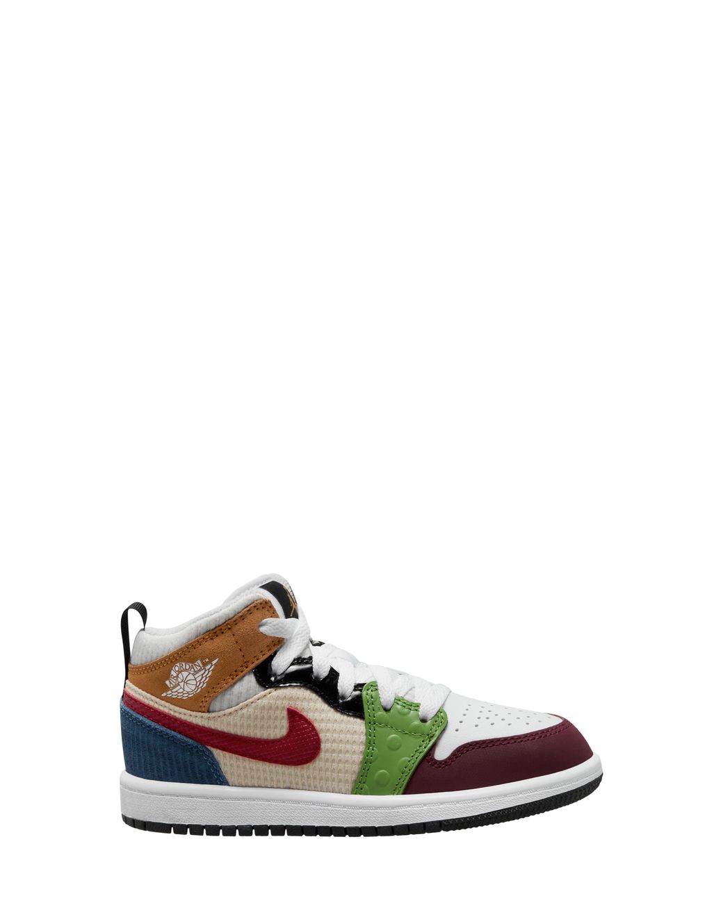 Nike Kids' Jordan 1 Mid Se Basketball Sneaker in White Lyst