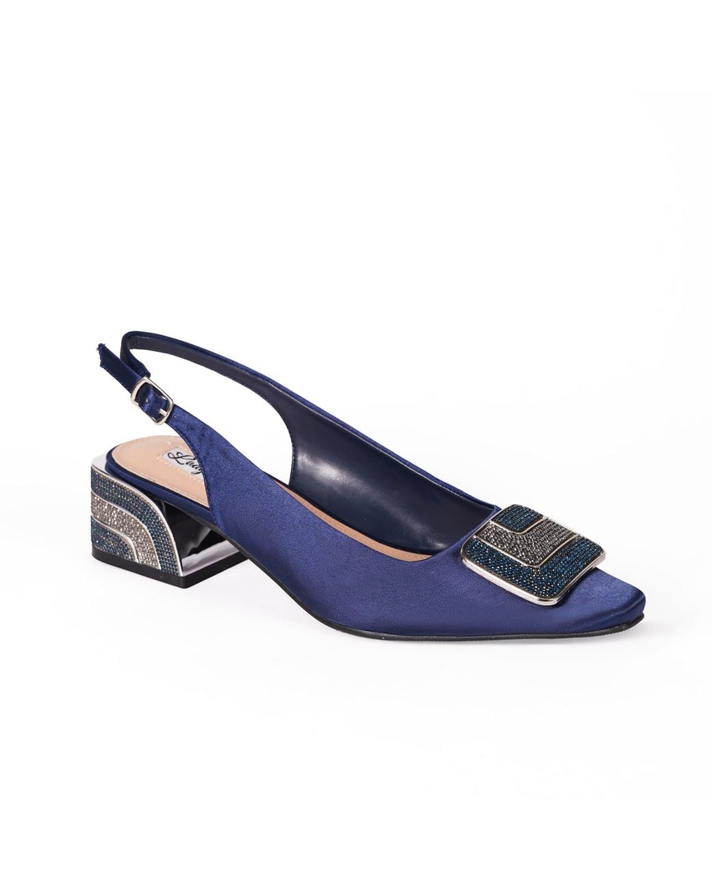 Lady Couture Blue Flora, Slingback Pump