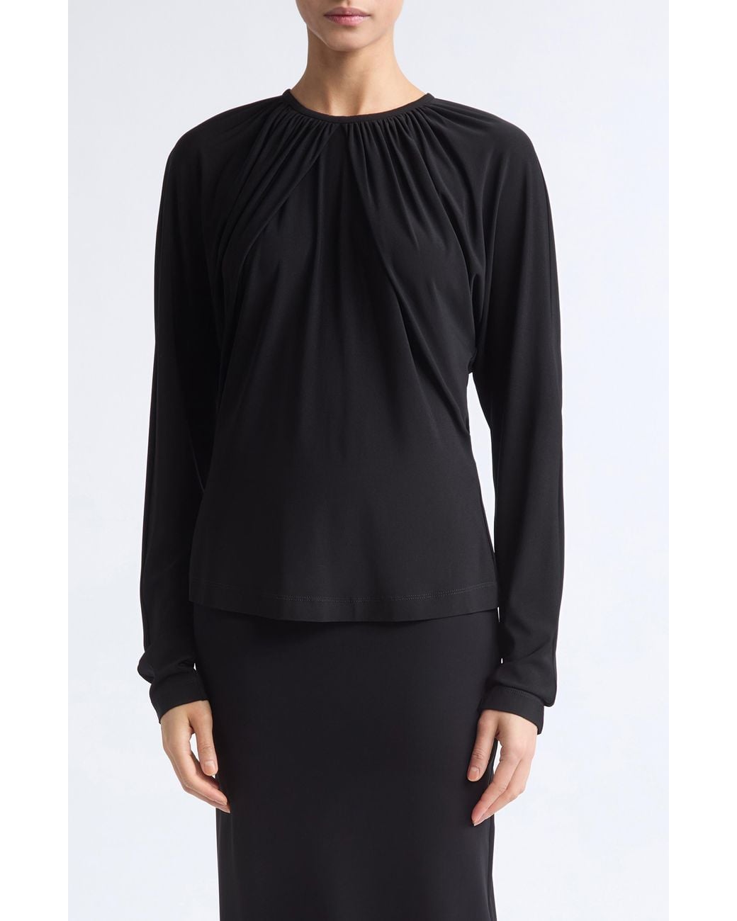 Ashlyn Black Marry Column Skirt