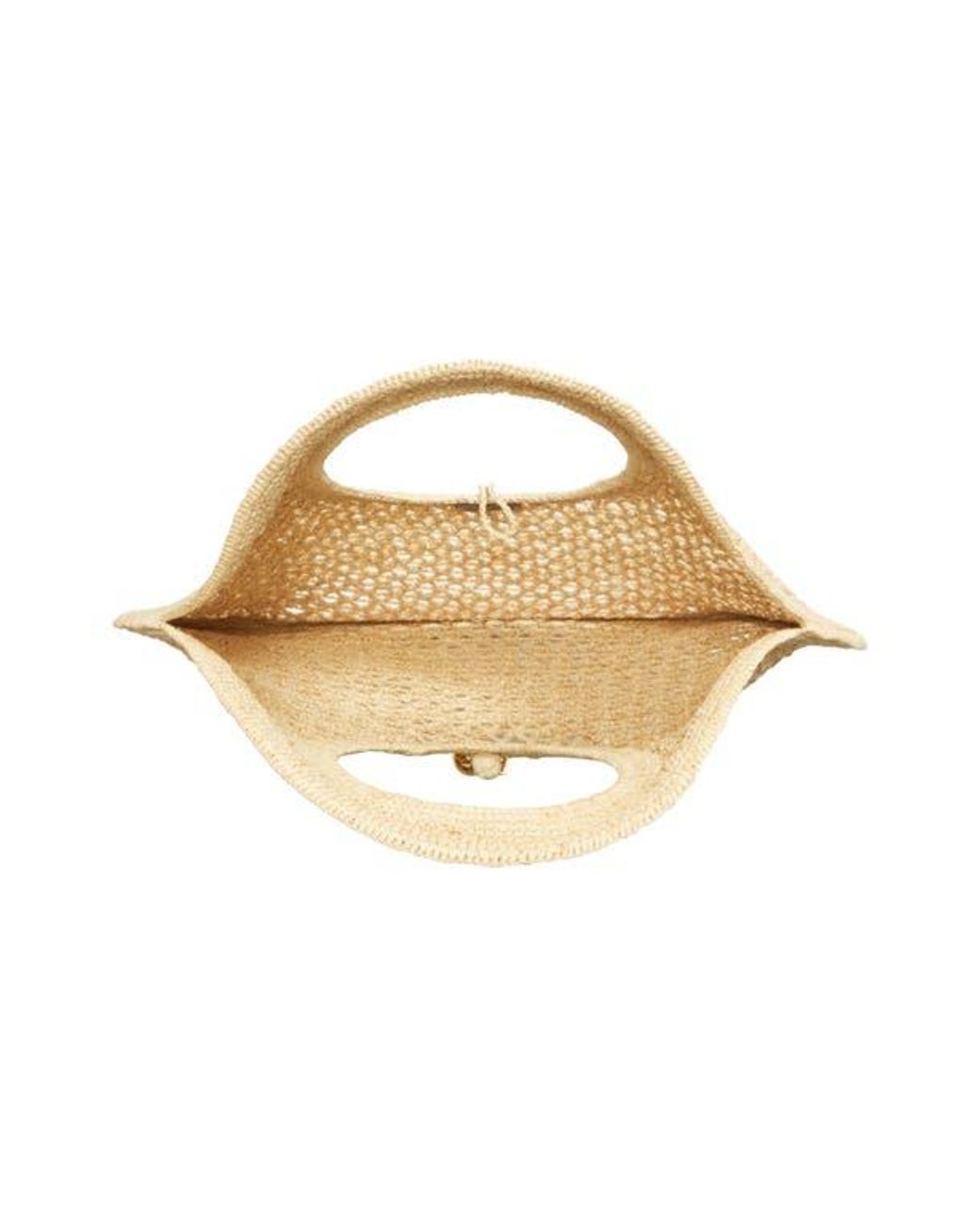 トートバッグ JACQUEMUS LE ROND SPIAGGIA Le Rond Spiaggia raffia tote bag in black - Jacquemus