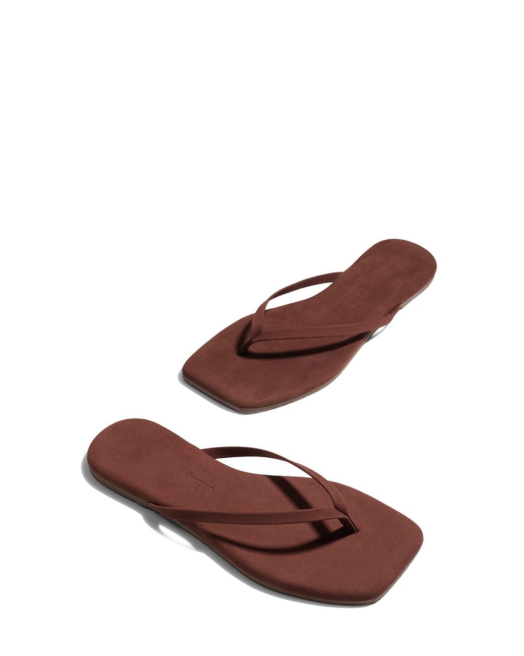 TKEES Red Lily Square Toe Flip Flop