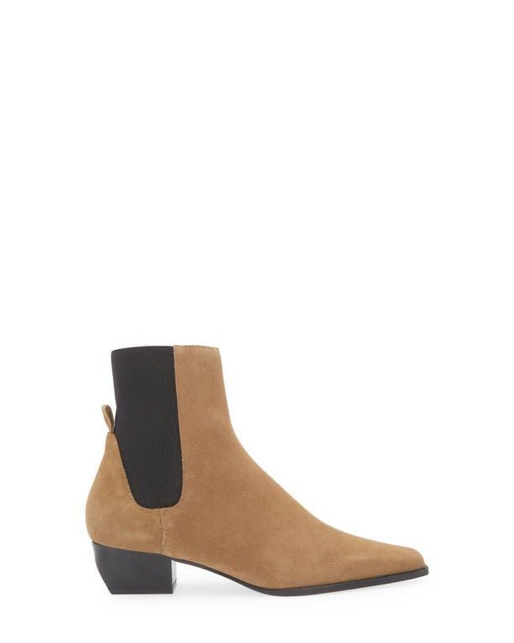 Mango Brown Square Toe Bootie