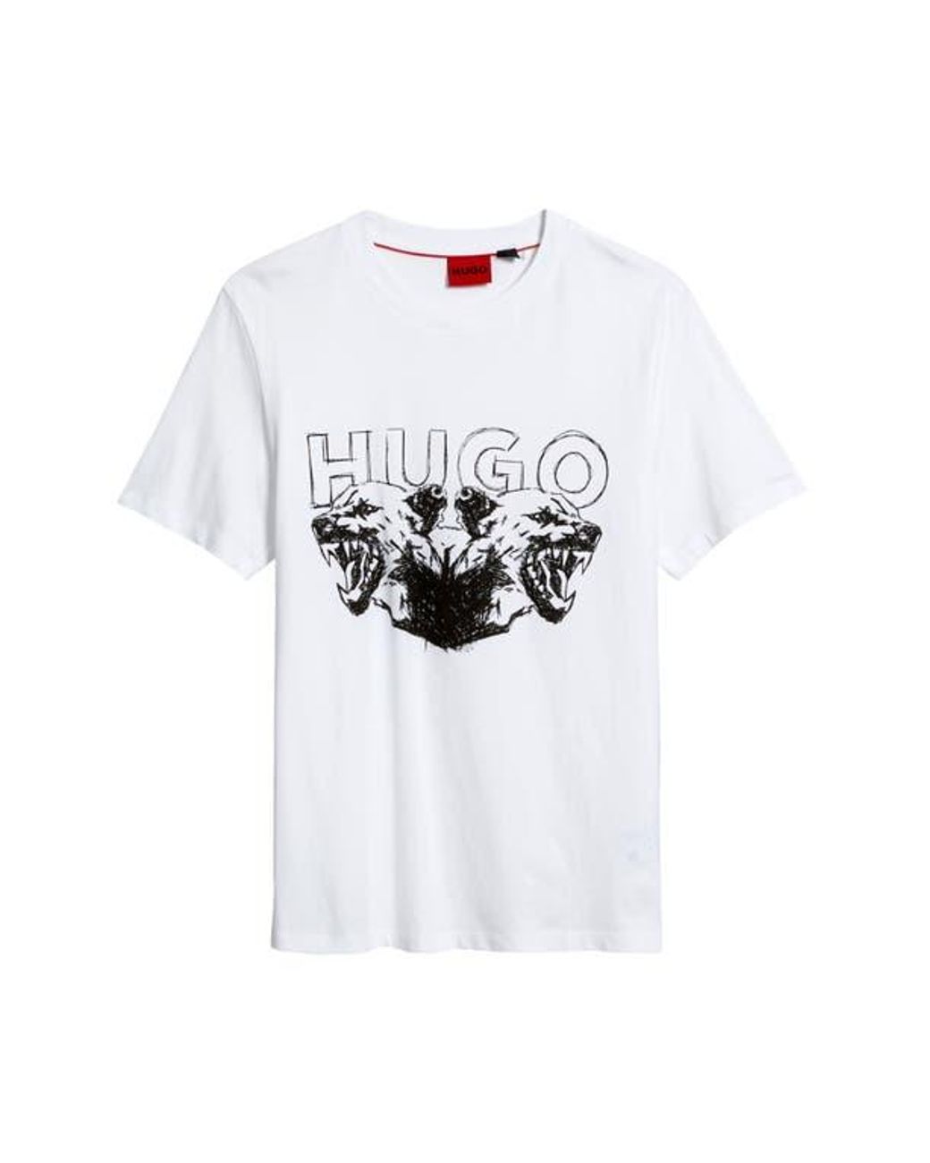 Hugo Durro Tシャツ HUGO Durro Graphic T-Shirt in White for Men | Lyst