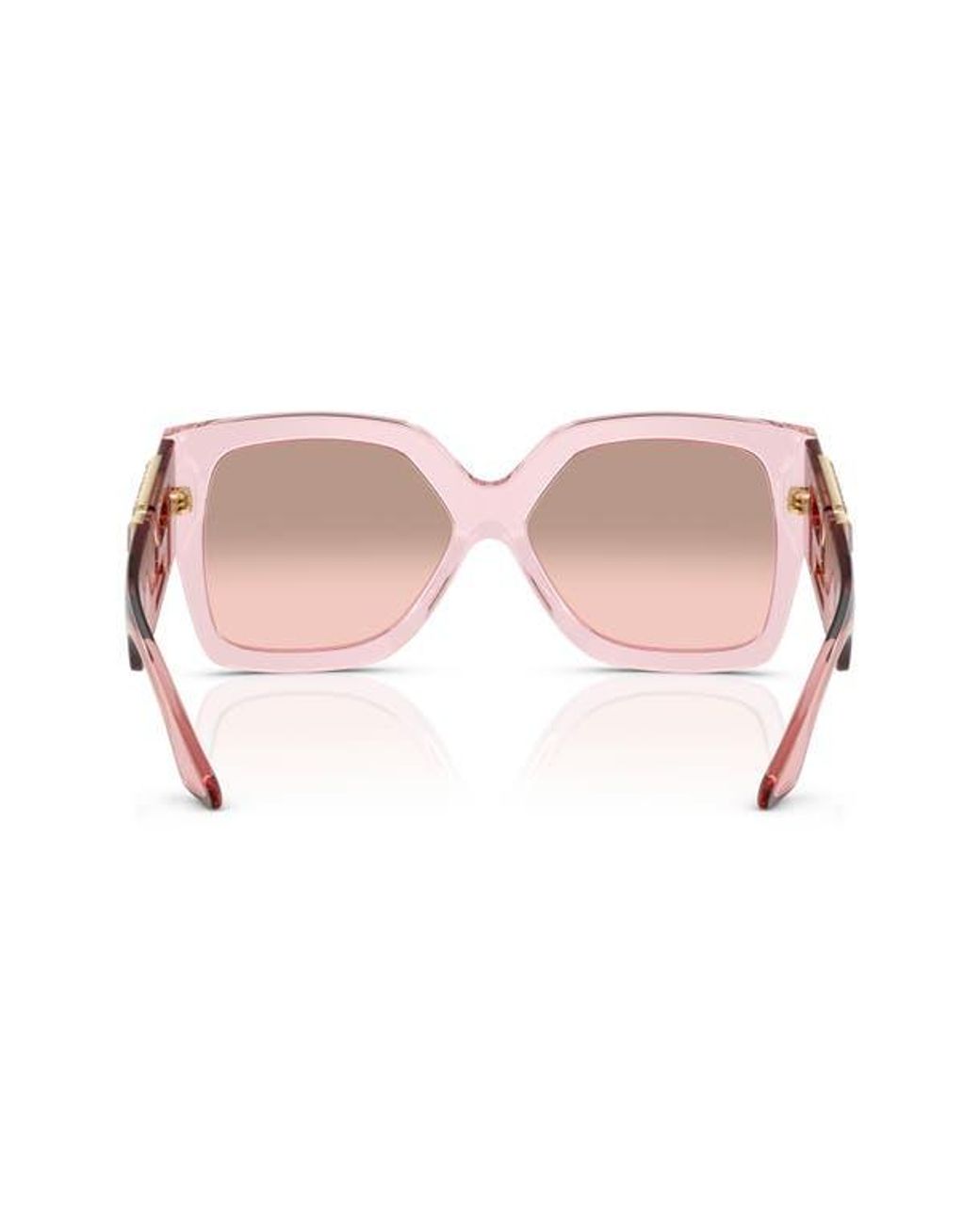 Versace Pink 59Mm Rectangular Sunglasses
