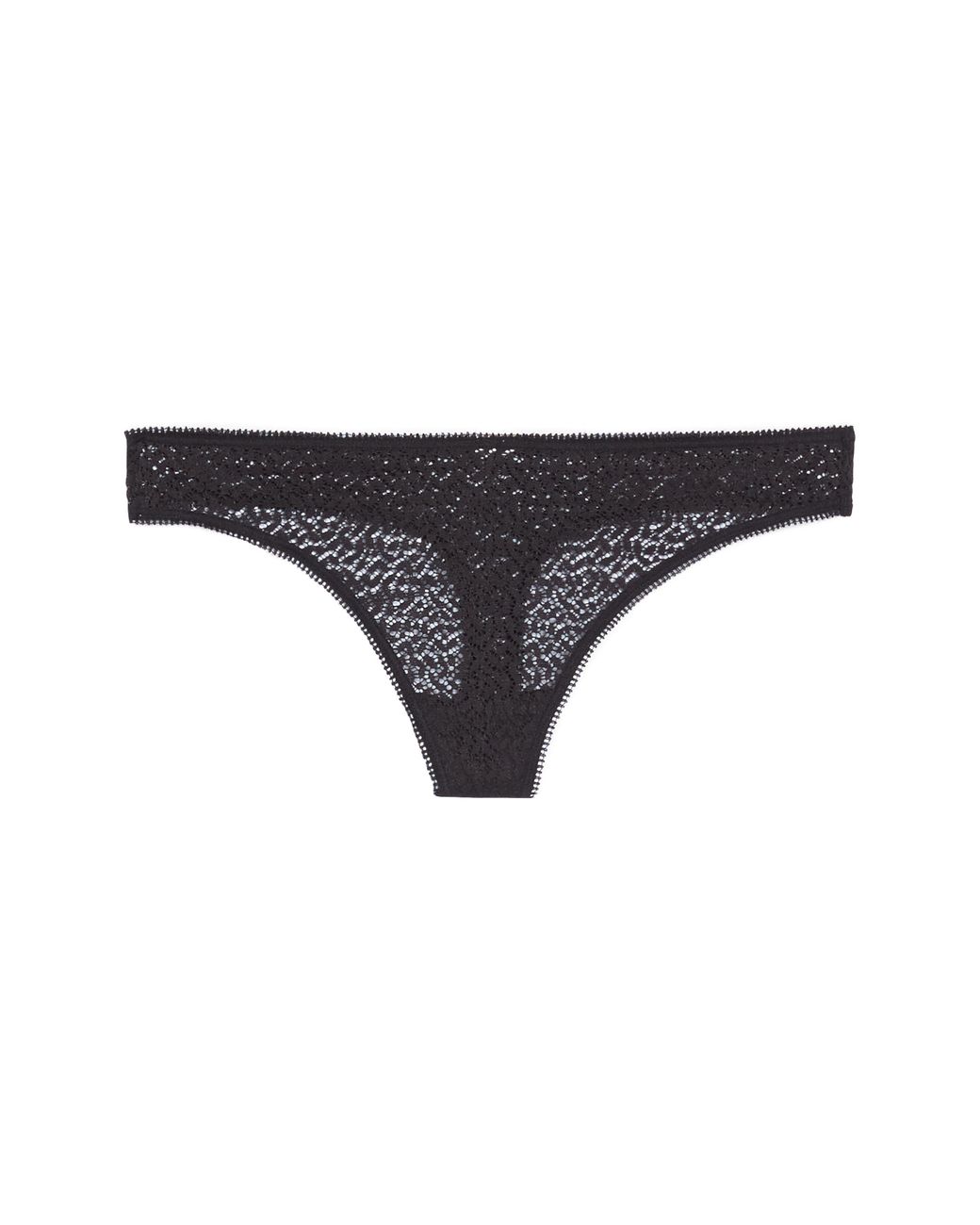 DKNY Modern Lace Thong in Black