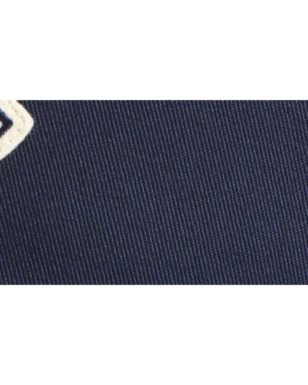 Moncler Blue Logo Patch Adjustable Baseball Cap for men