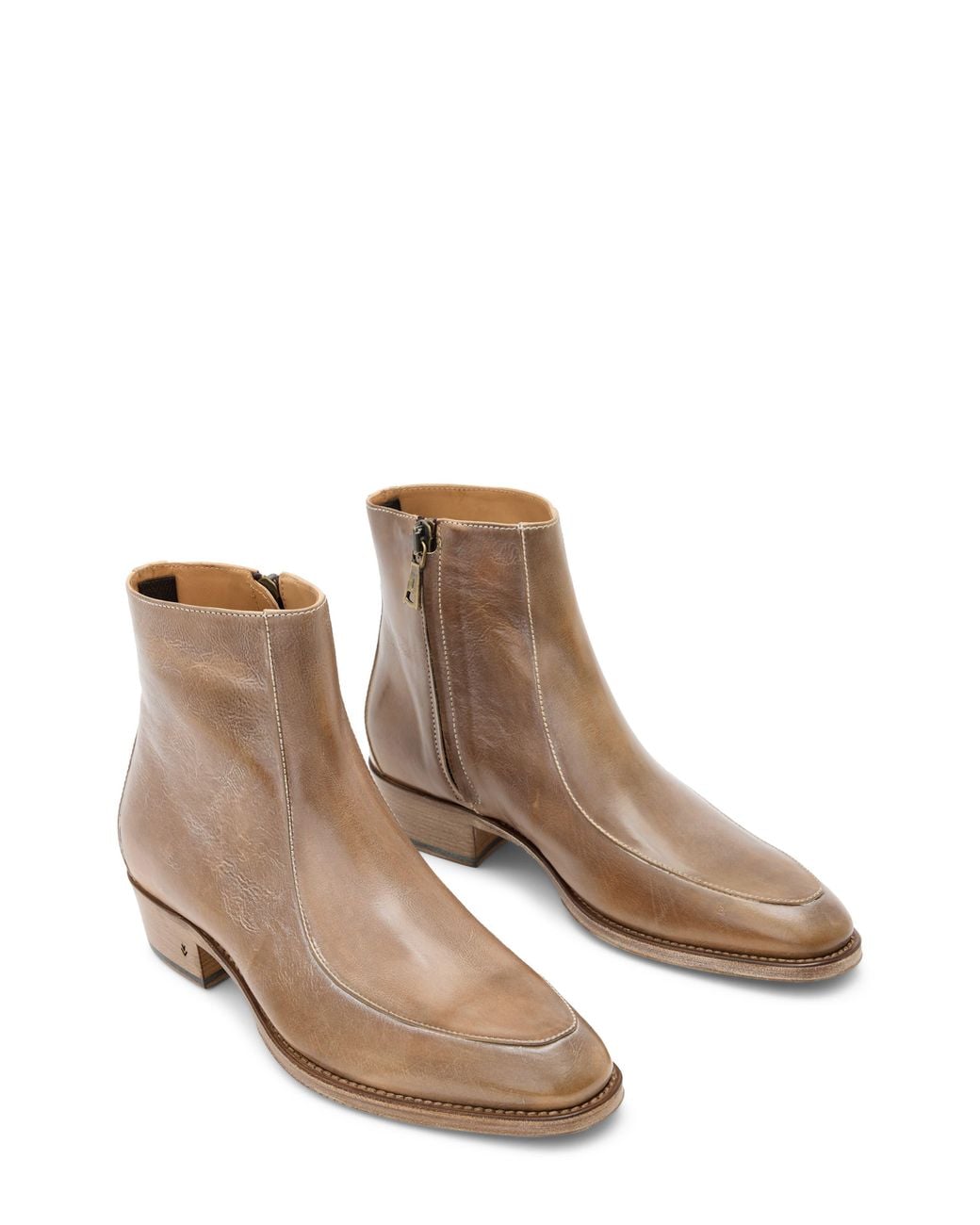 John Varvatos Brown Ludlow Ankle Boot for men