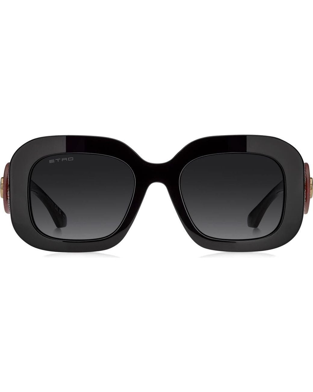 Etro Black 52Mm Gradient Rectangular Sunglasses