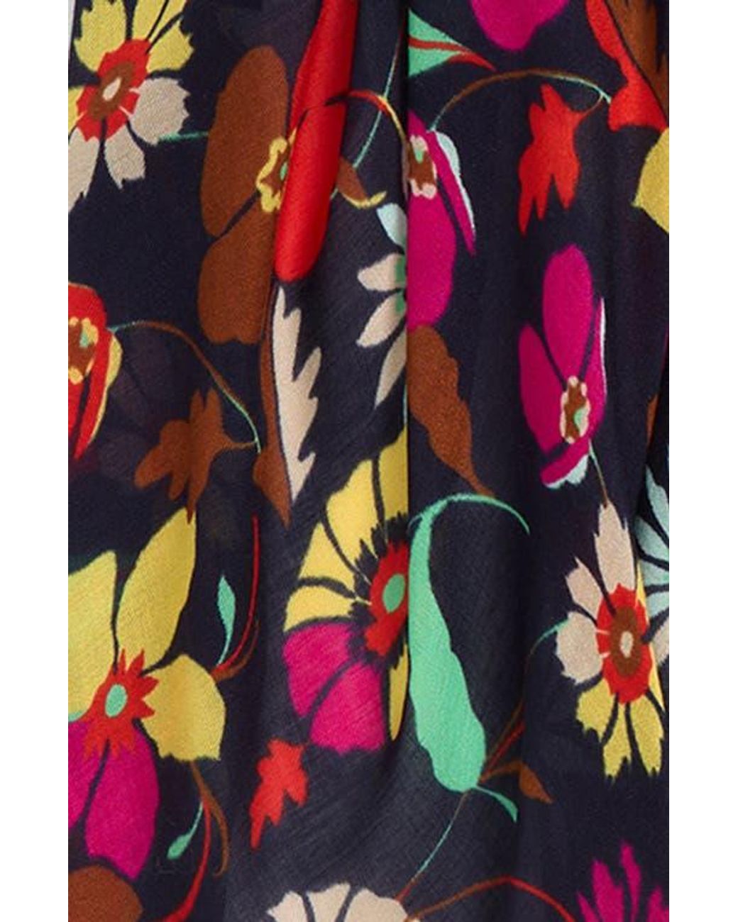 Echo Blue Falling Flowers Wrap