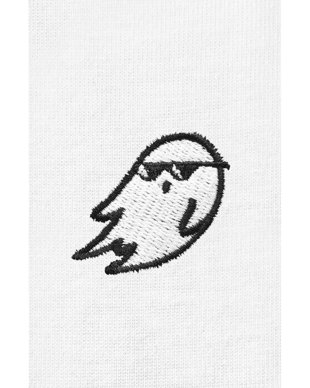 Alix White Ghost Mode Jersey Relaxed Tee