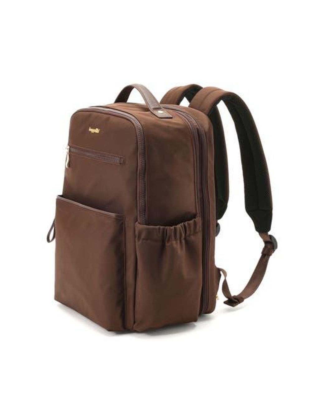Baggallini Brown Tribeca Expandable Laptop Backpack