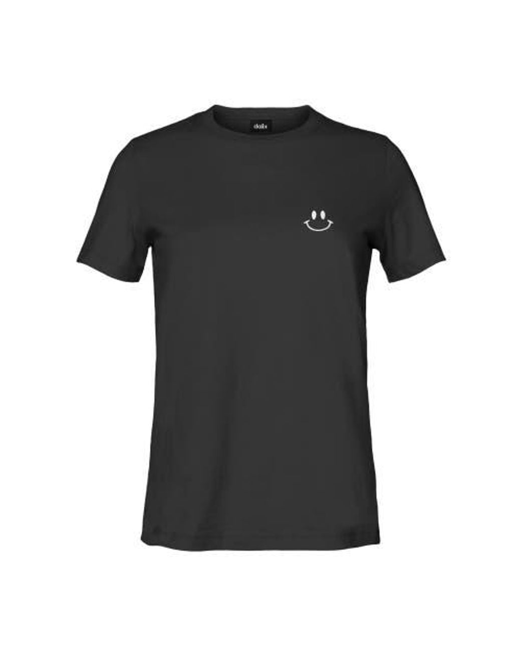 Alix Black Smile Face Tee