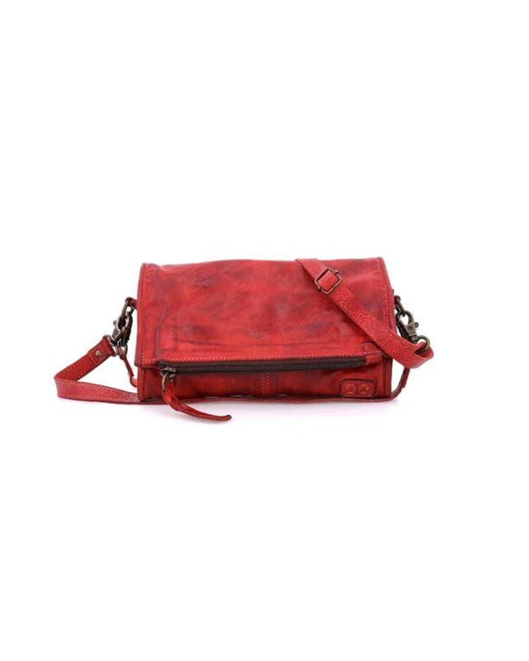 Bed Stu Red Amina Clutch
