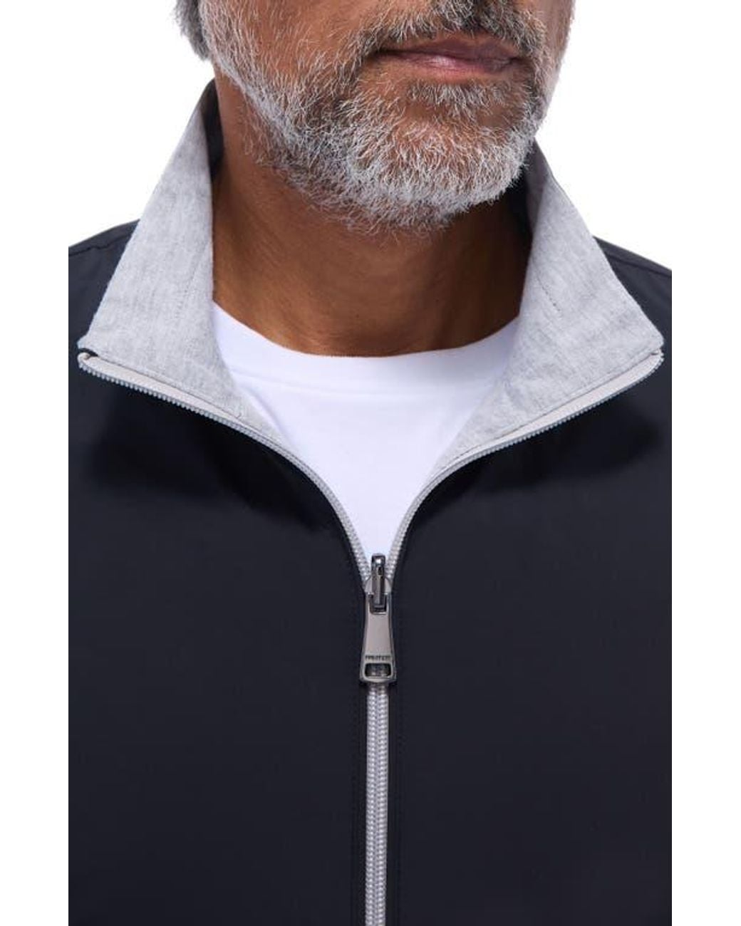 Bugatchi Blue Reversible Jacket for men