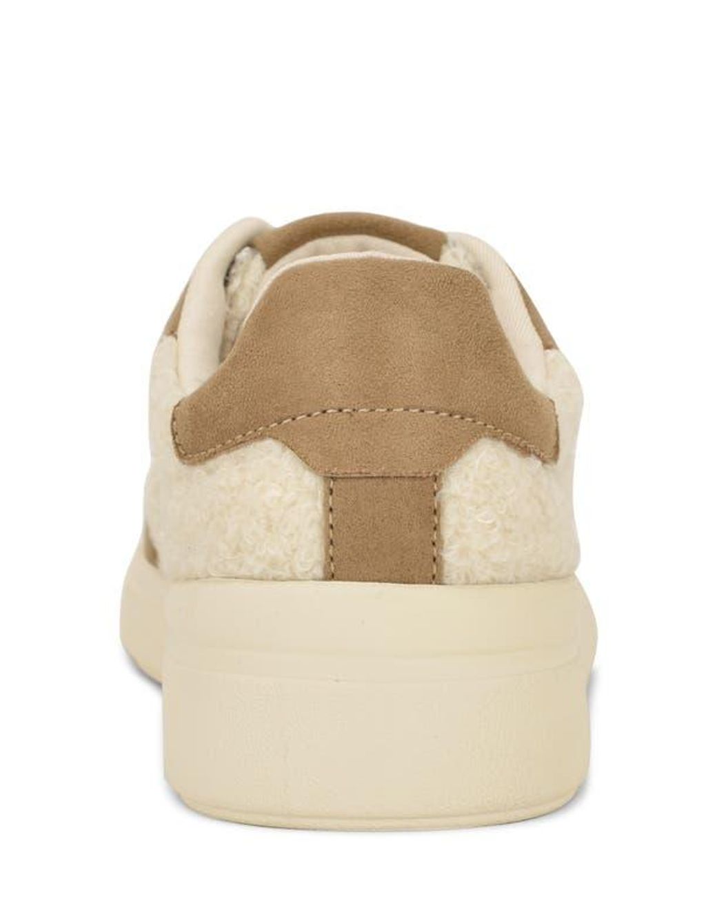 Nine West Natural Linehan Faux Shearling Sneaker