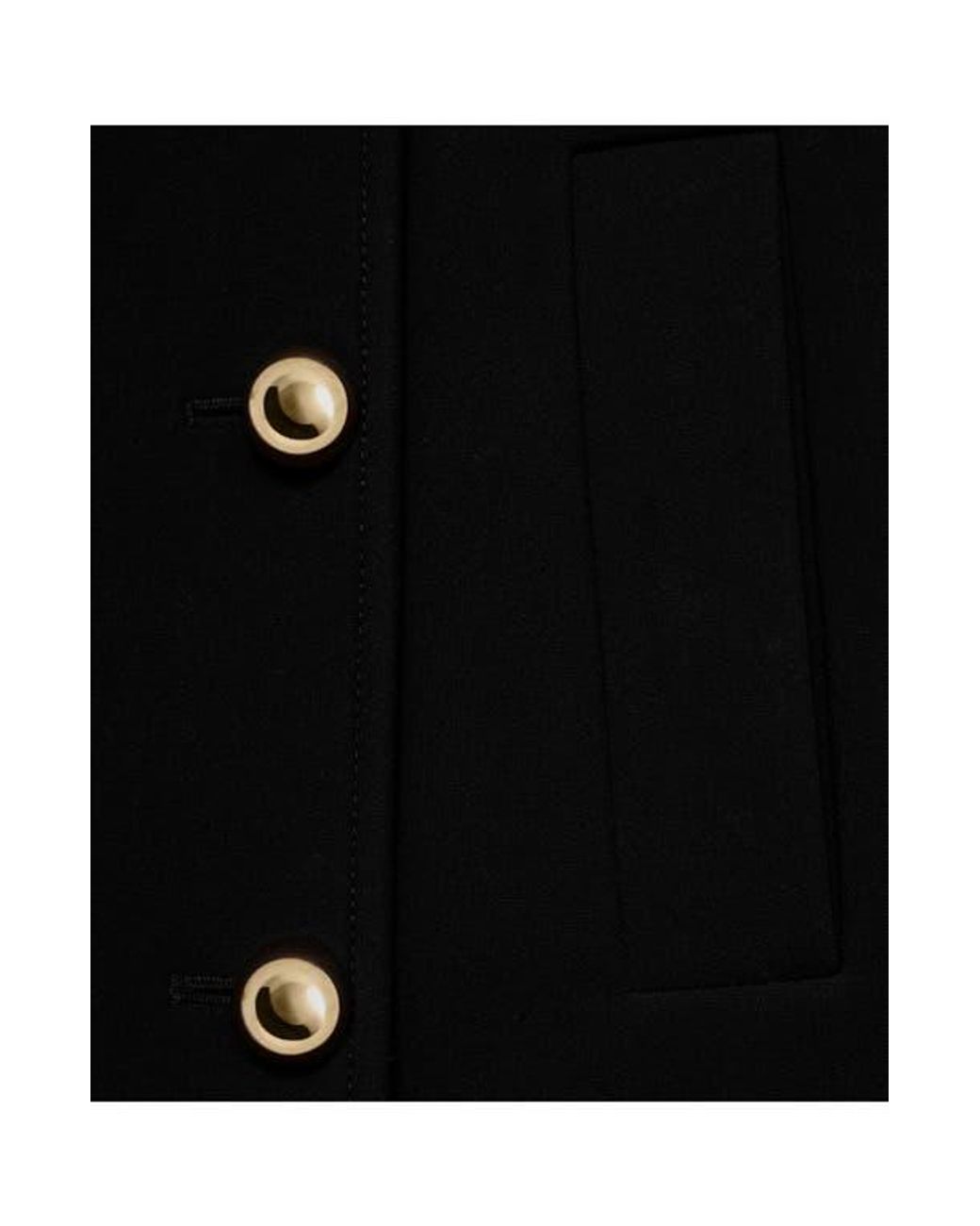 Mango Black Double Breasted Jacket