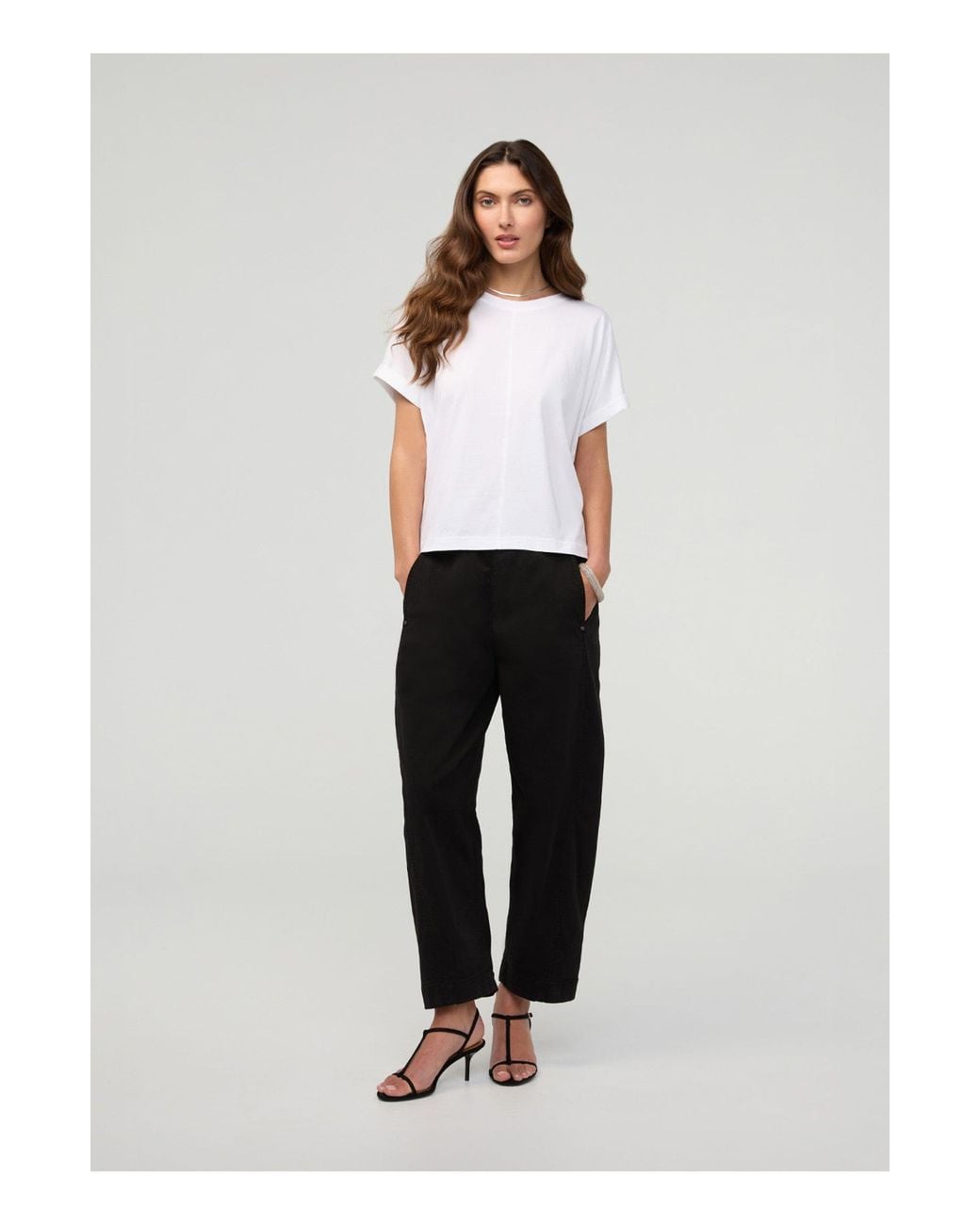 DU/ER White Flextwill Barrel Pull On Pant
