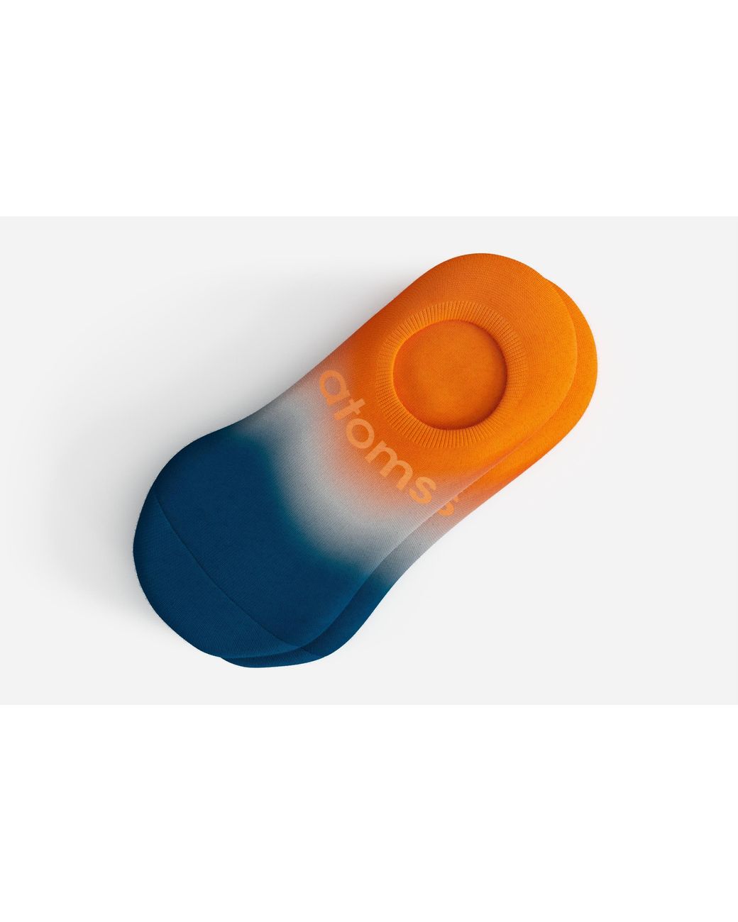 Atom Orange No-Show Socks