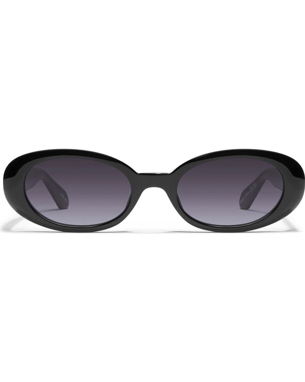 Quay Felt Cute 52mm Gradient Small Oval Sunglasses in Doe / Brown FELT CUTE Retro Oval Sunglasses for Women – QUAY main image 2