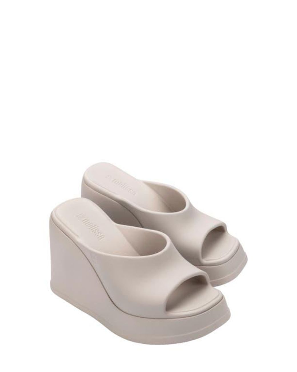 Melissa White Waterproof Platform Wedge Sandal