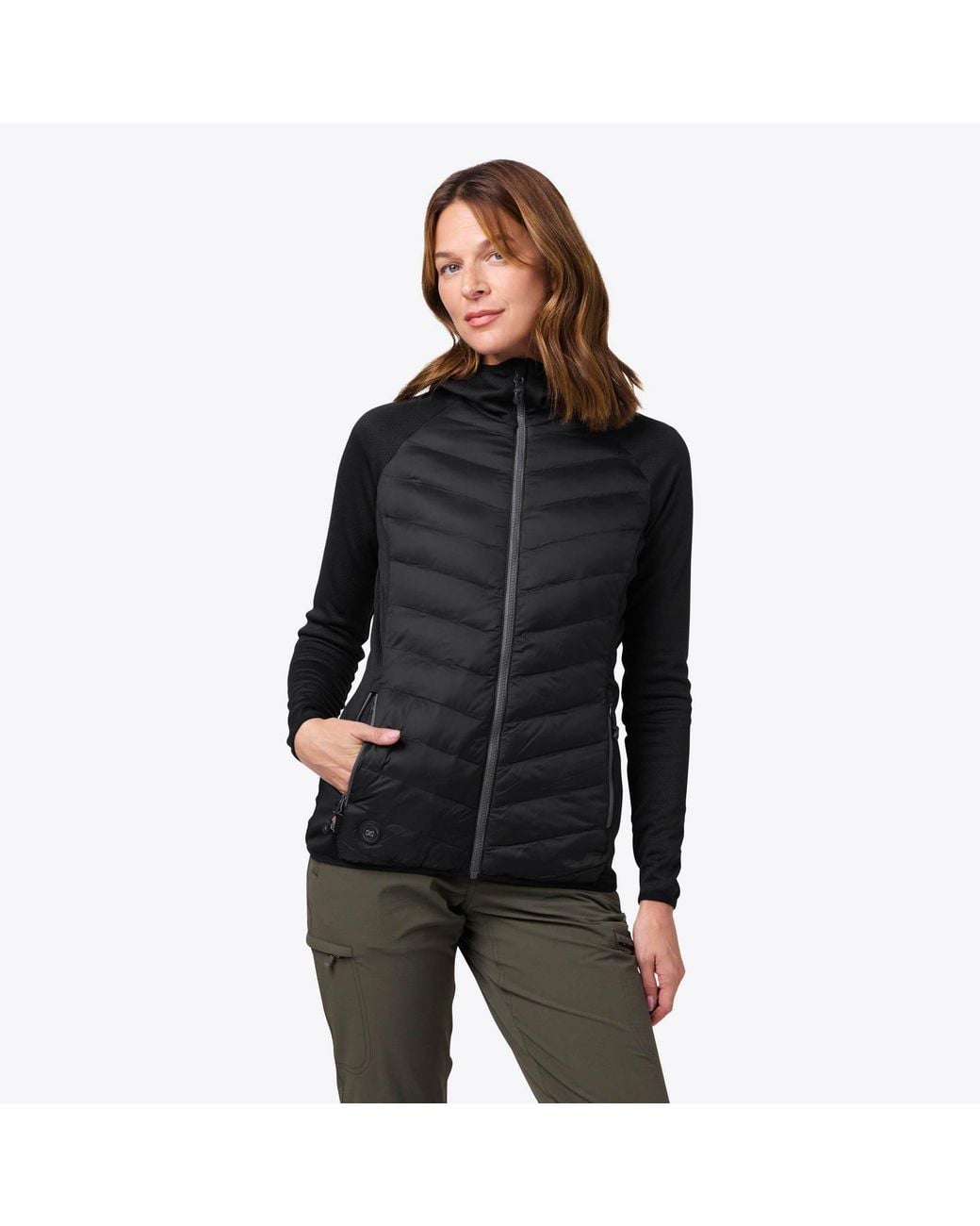 Mobile Warming Black Ventani Hybrid Packable Heated Jacket