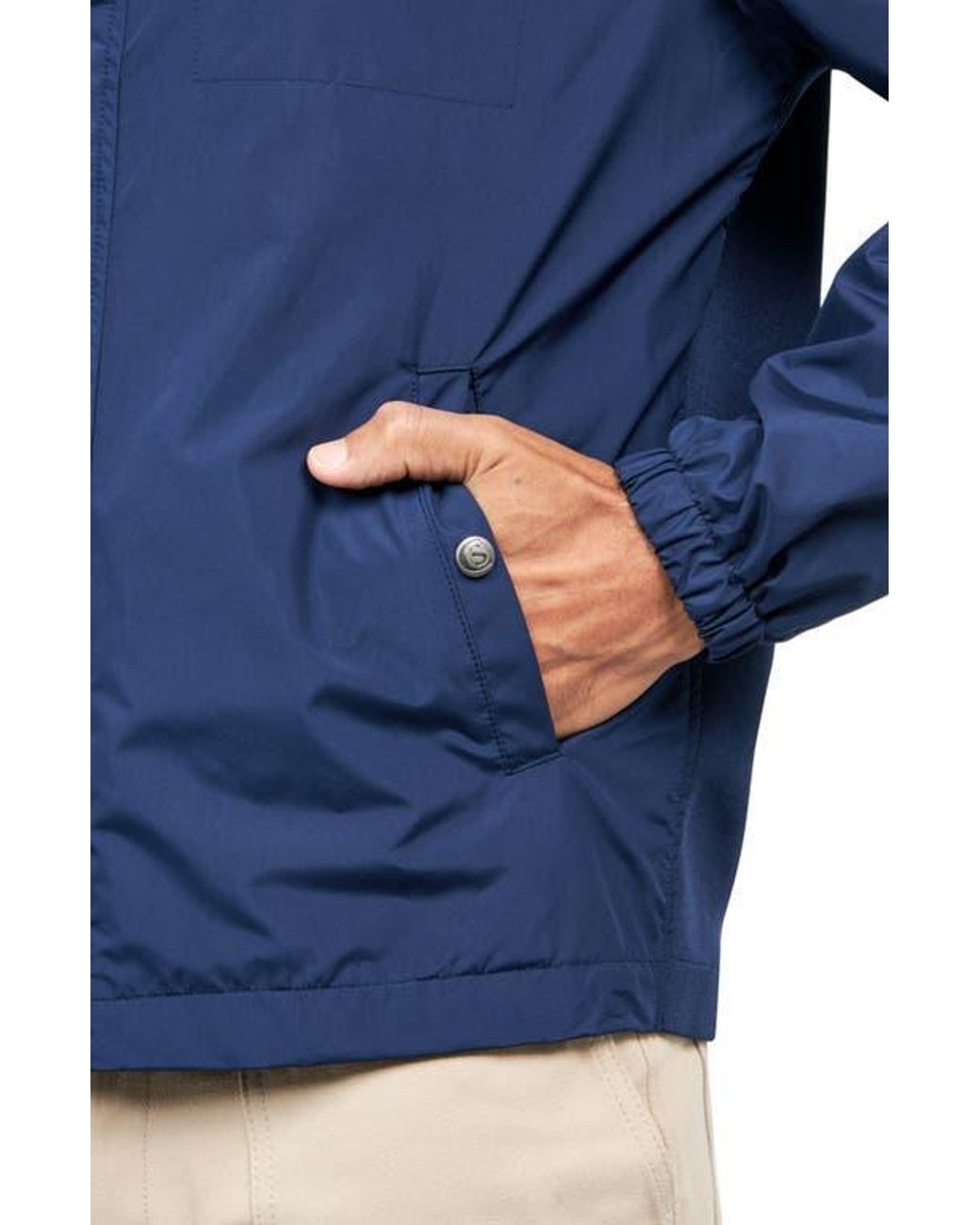 Constuct Jacket Con.struct Slim Fit Solid Hybrid Field Jacket in Blue for Men | Lyst