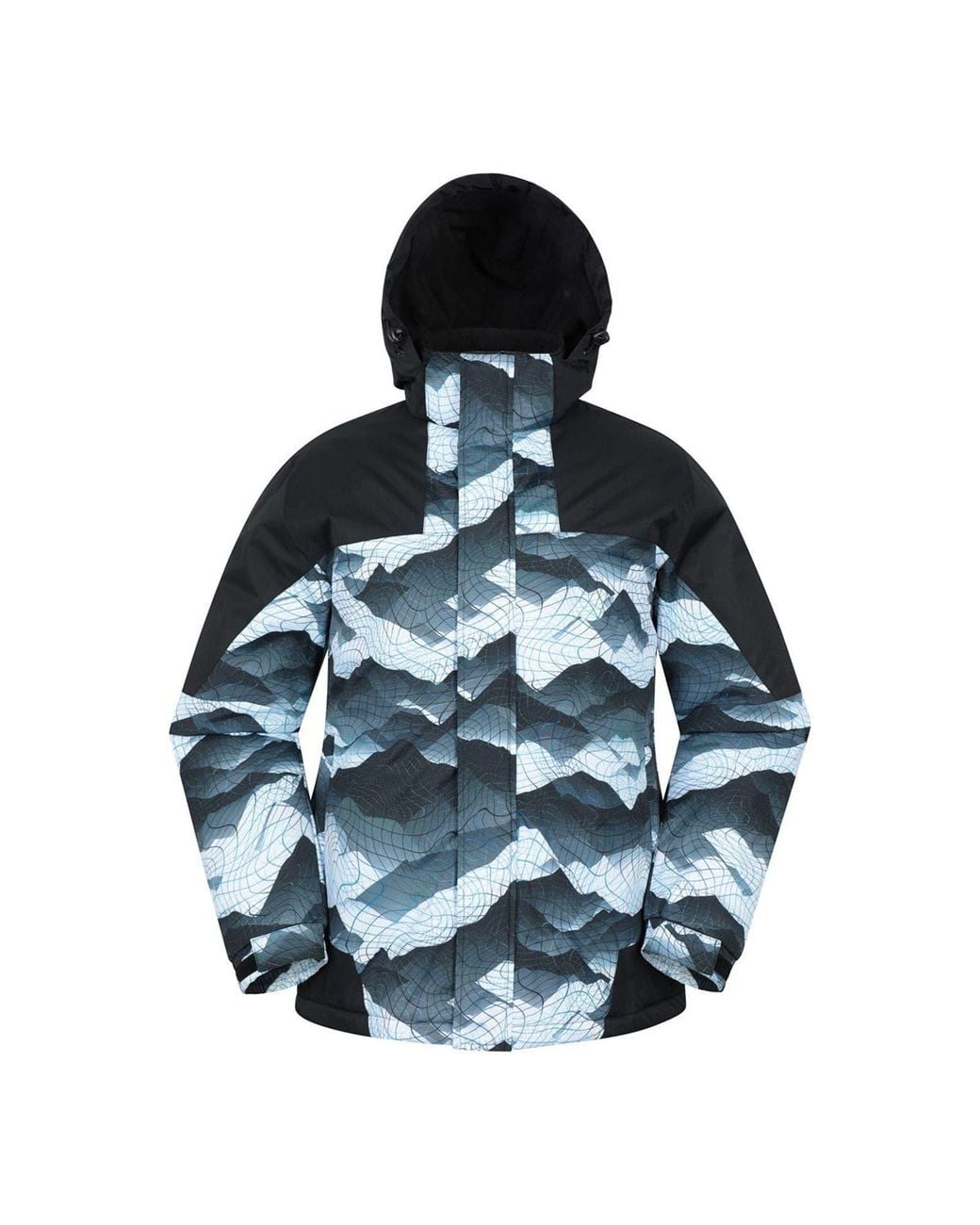 Mountain Warehouse Blue Shadow Ii Printed Ski Jacket for men
