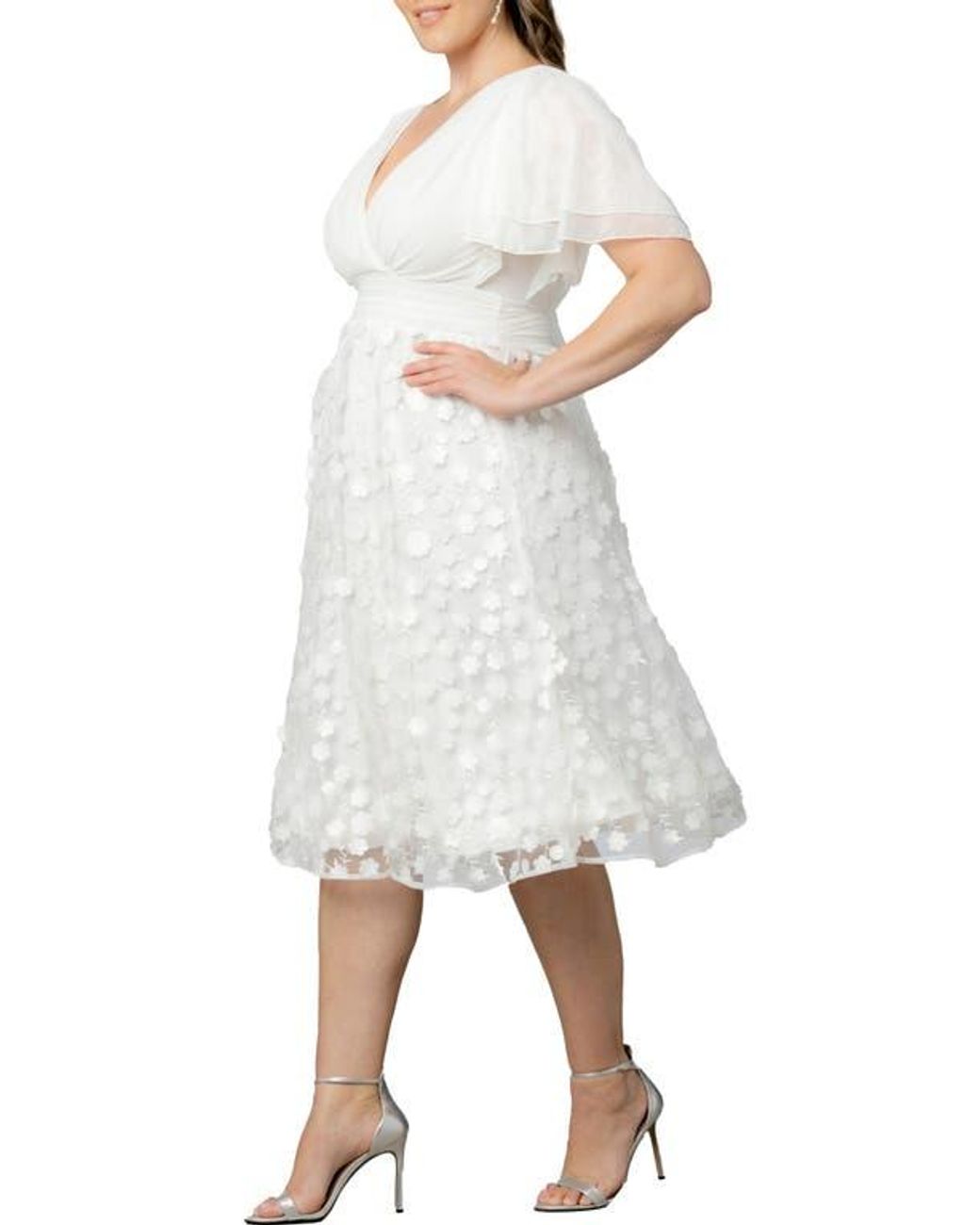 sachin and babi light blue dress Satin White Cocktail Dress: Short A-line V-neck With Cross Straps