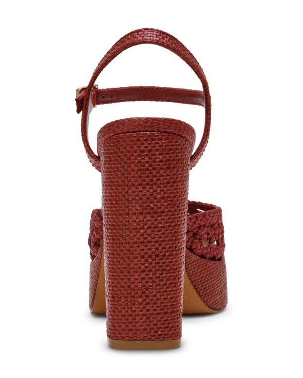 Steve Madden Red Lexie Ankle Strap Platform Pump