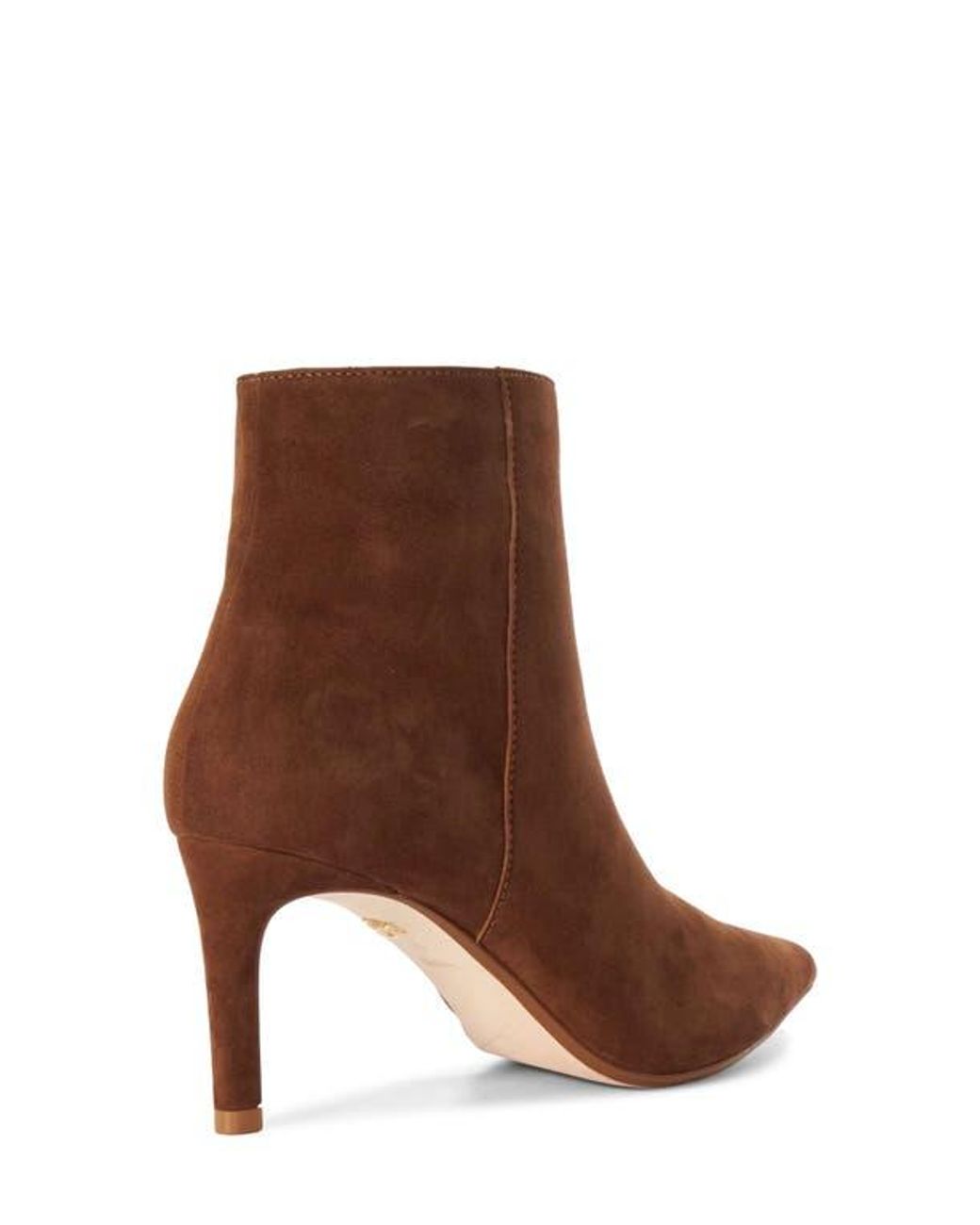 Dune Brown Obsessively Pointed Toe Bootie