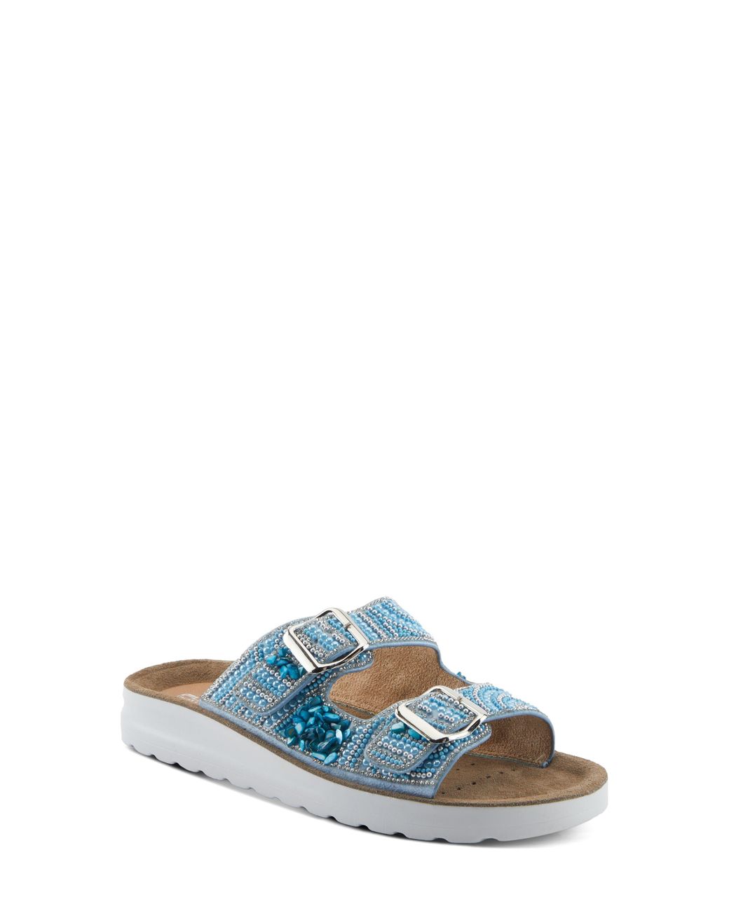 Flexus by Spring Step Blue Cytheria Slide Sandal